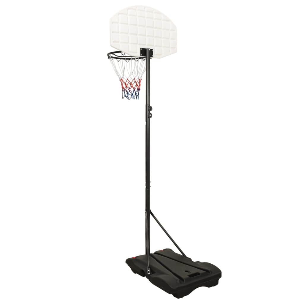 vidaXL Basketball Stand White 216-250 cm Polyethene