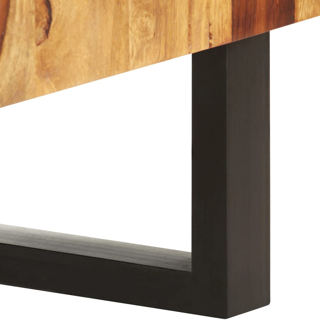 vidaXL TV Cabinet 130x30x47 cm Solid Wood Sheesham