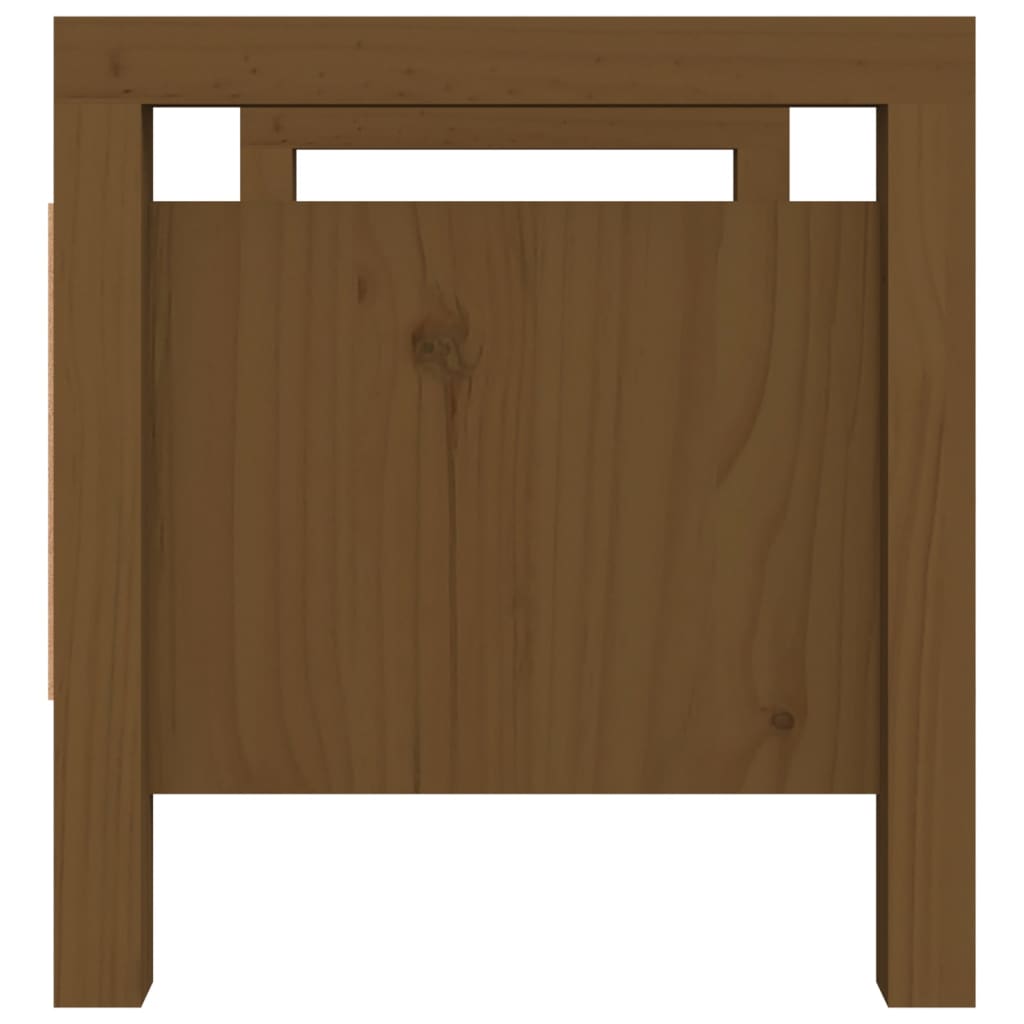 vidaXL Hall Bench Honey Brown 80x40x43 cm Solid Wood Pine