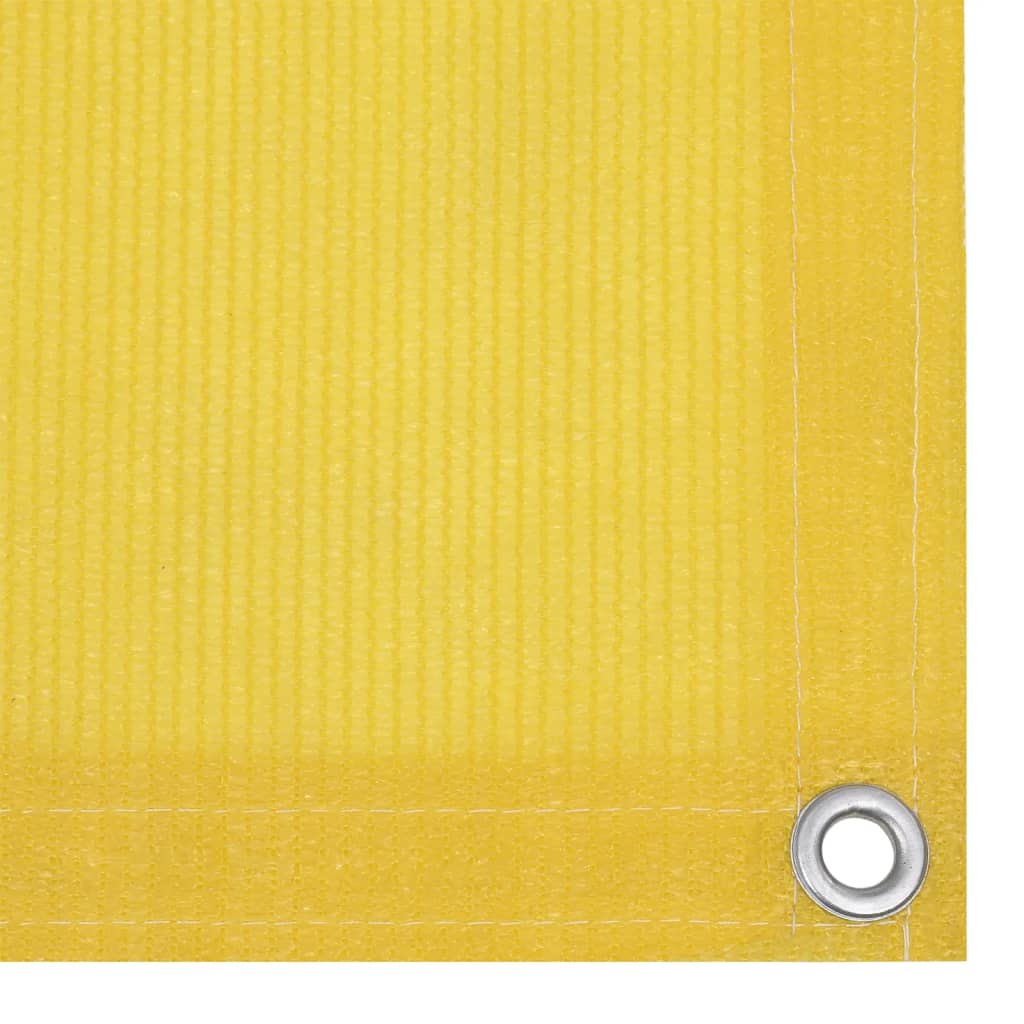 vidaXL Balcony Screen Yellow 90x300 cm HDPE