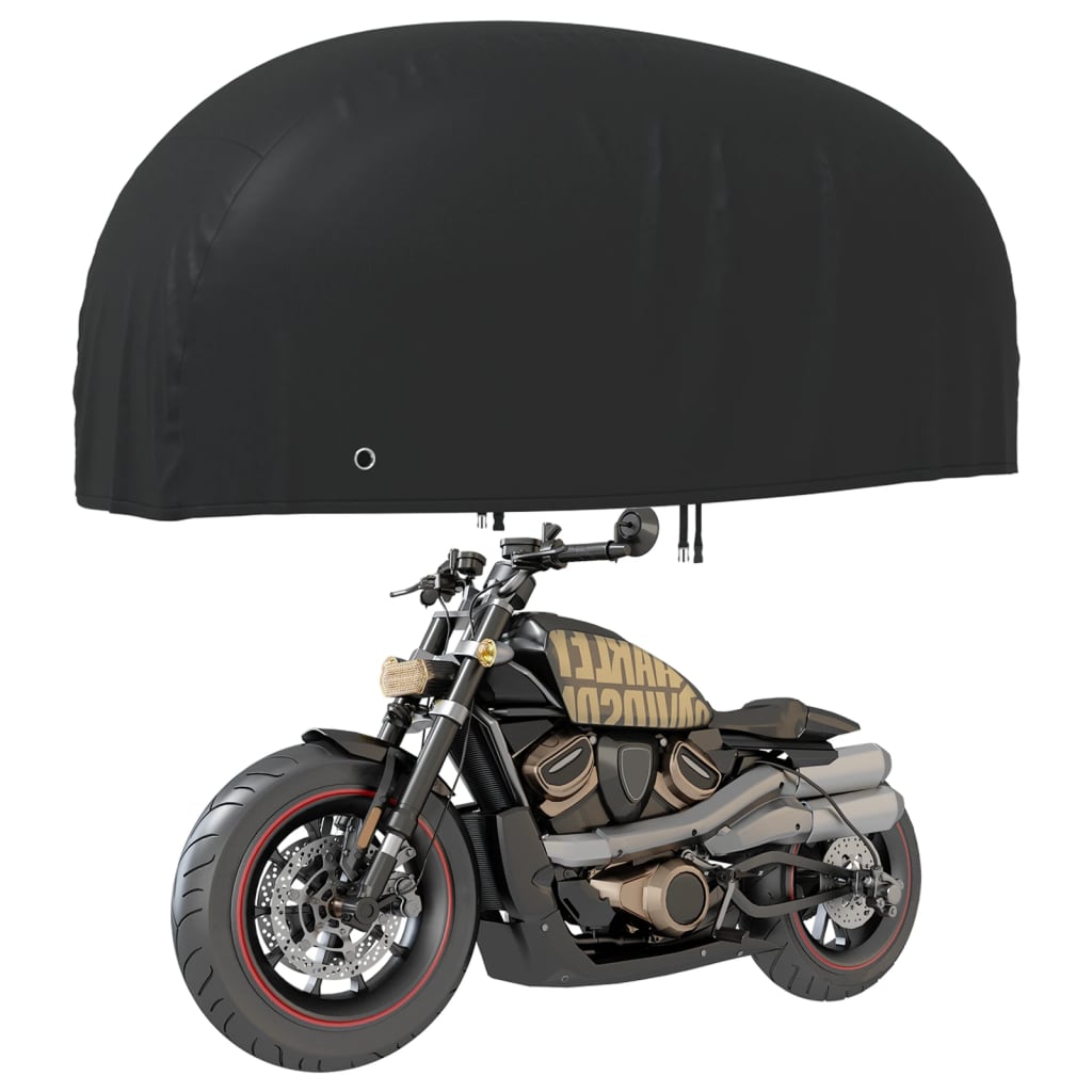 vidaXL Motorcycle Cover Black 220x95x110 cm 210D Oxford