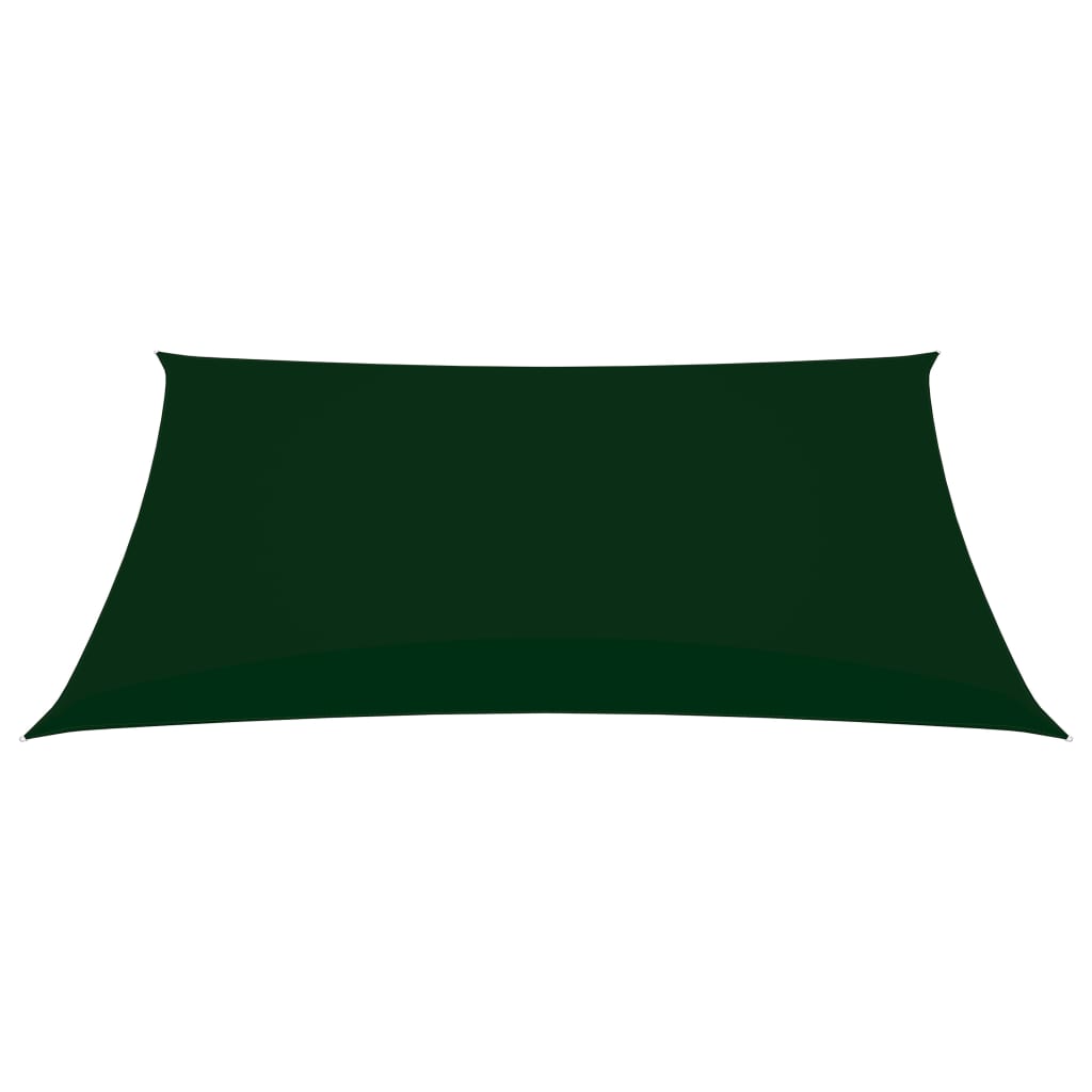 vidaXL Sunshade Sail Oxford Fabric Rectangular 2x4 m Dark Green