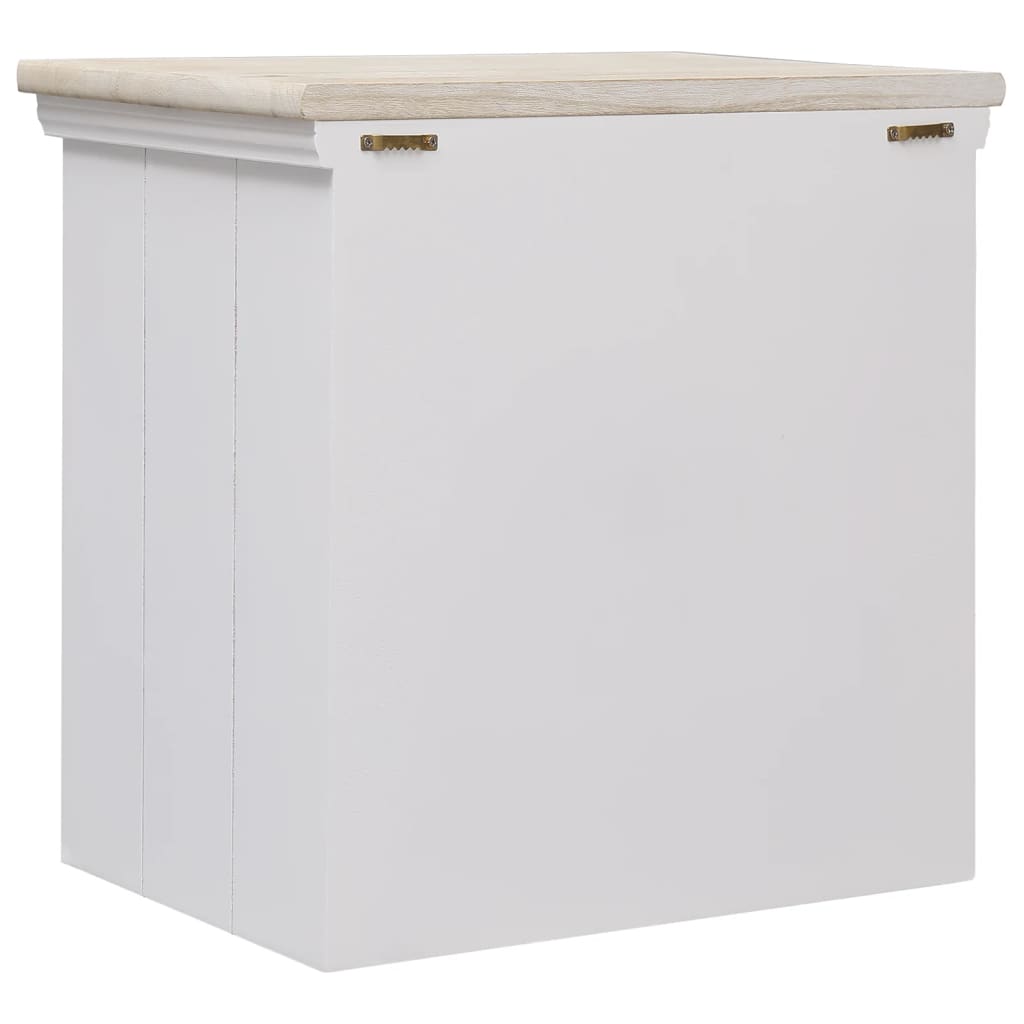 vidaXL 5 Piece Bathroom Furniture Set Solid Wood White