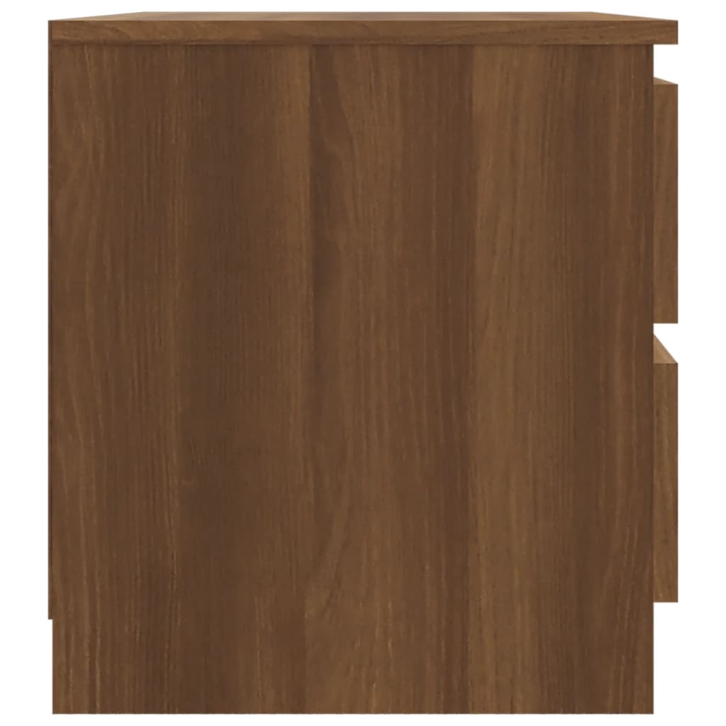 vidaXL Bed Cabinet Brown Oak 50x39x43.5 cm Engineered Wood