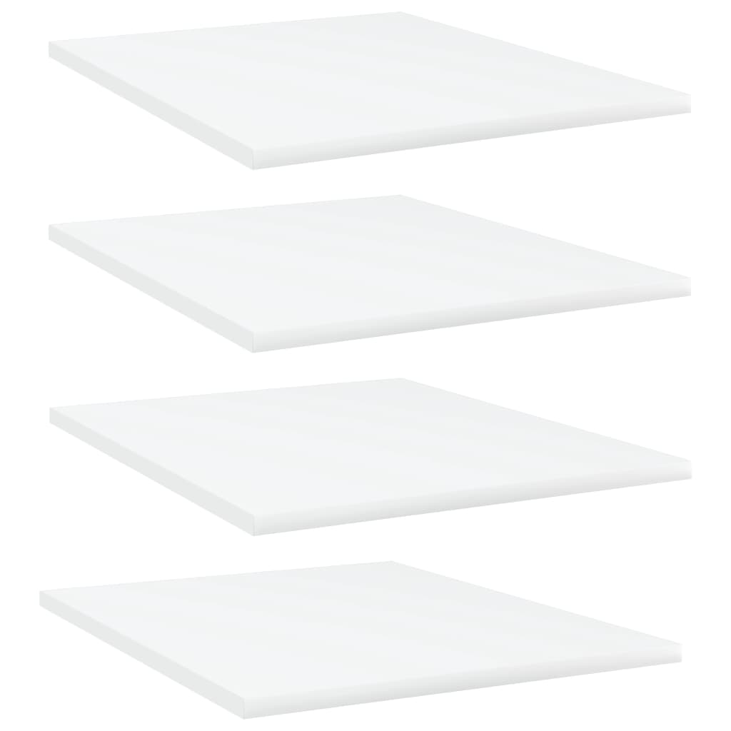 vidaXL Bookshelf Boards 4 pcs White 40x50x1.5 cm Engineered Wood