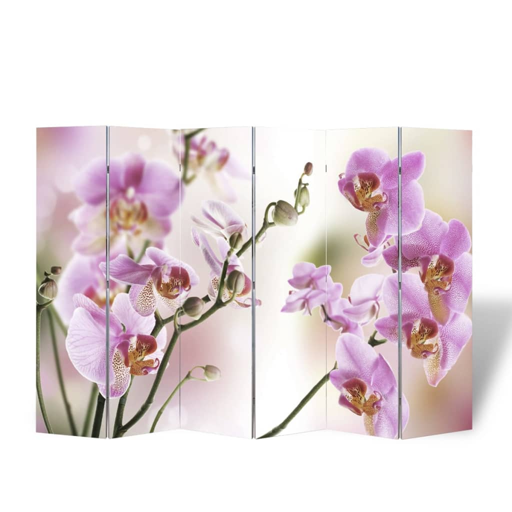 vidaXL Folding Room Divider 240x170 cm Flower