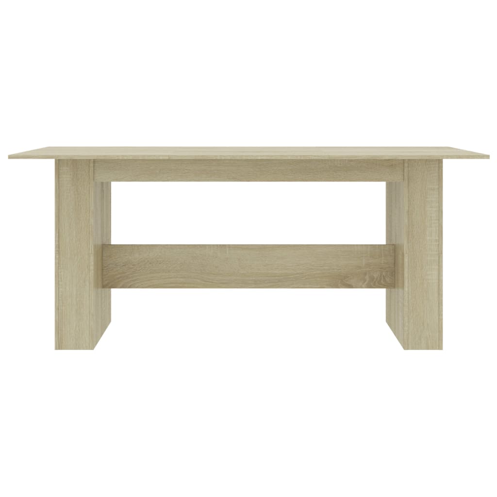 vidaXL Dining Table Sonoma Oak 180x90x76 cm Engineered Wood