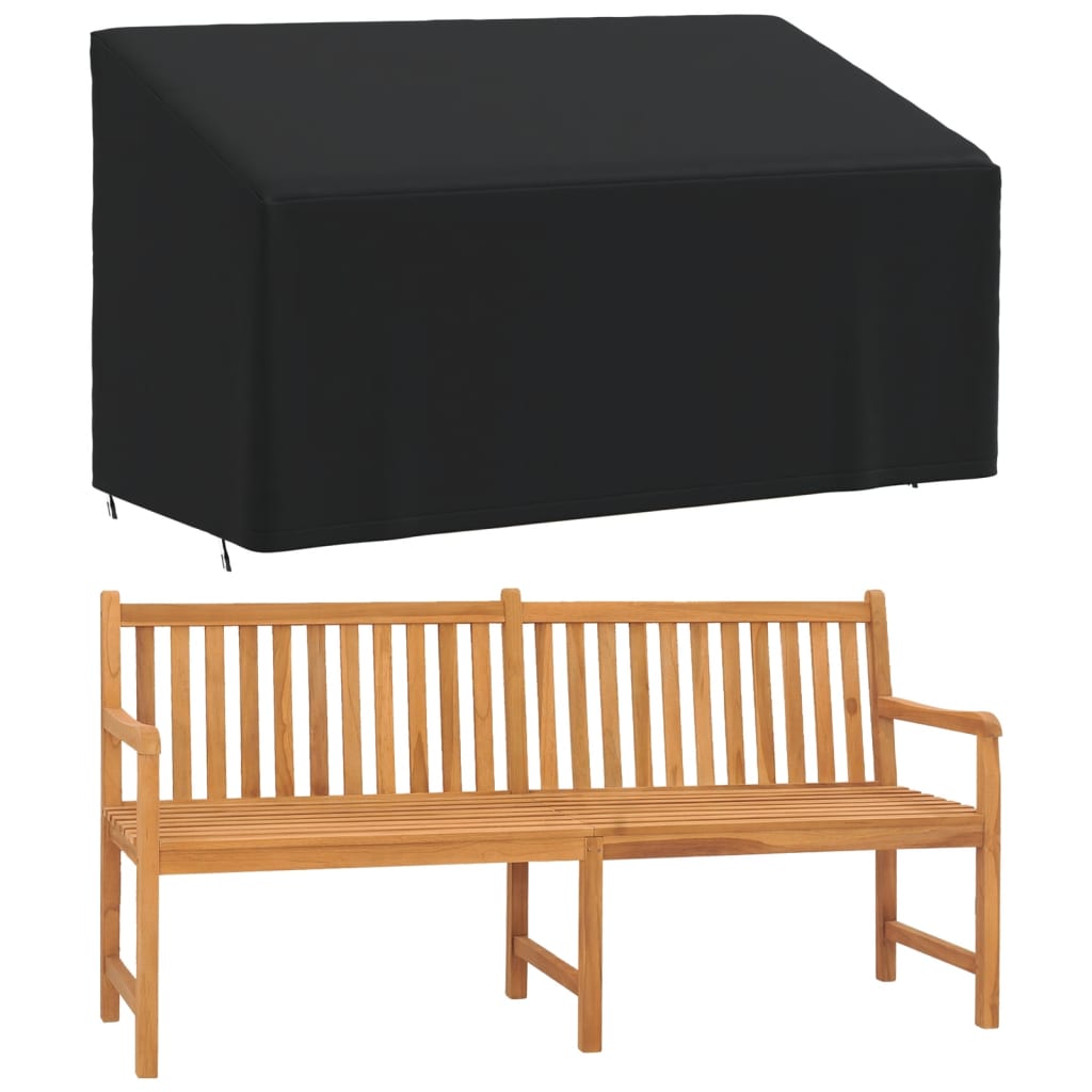 vidaXL 3-Seater Bench Covers 2 pcs 175x85x68/94 cm 420D Oxford Fabric