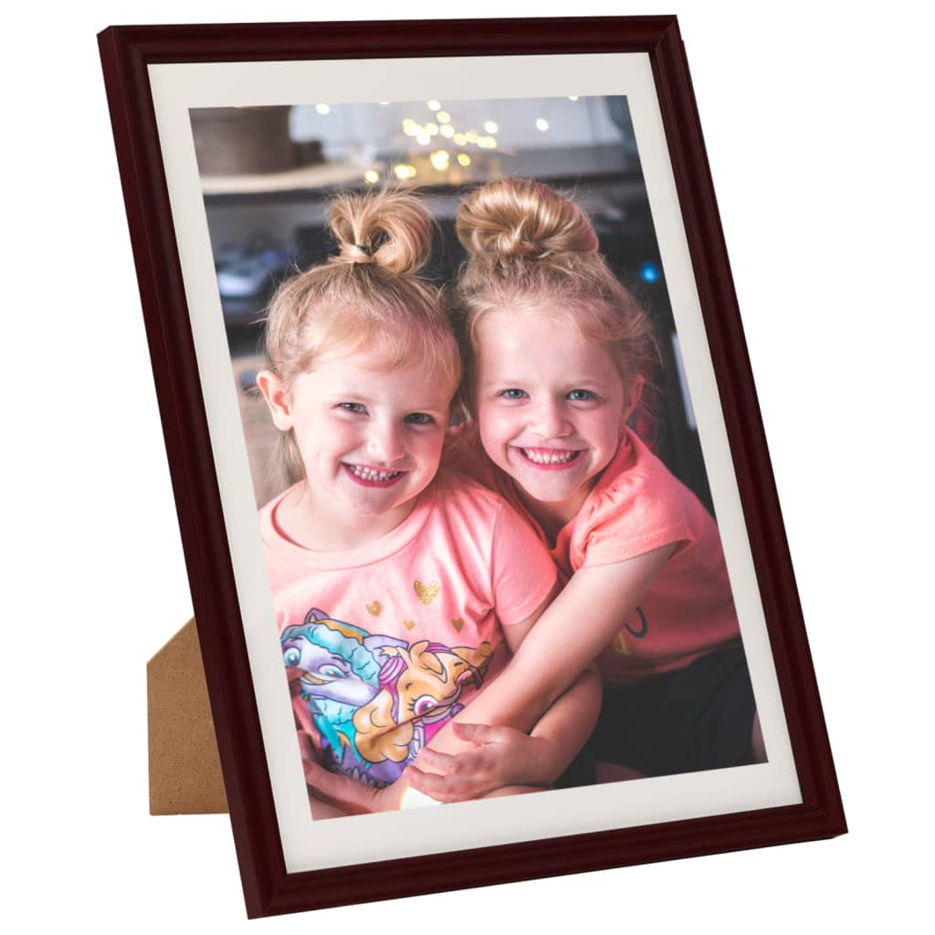 vidaXL Photo Frames Collage 3 pcs for Table Dark Red 18x24 cm