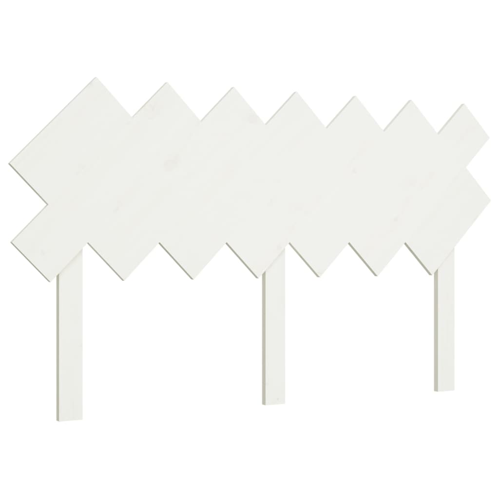 vidaXL Bed Headboard White 141x3x80.5 cm Solid Wood Pine