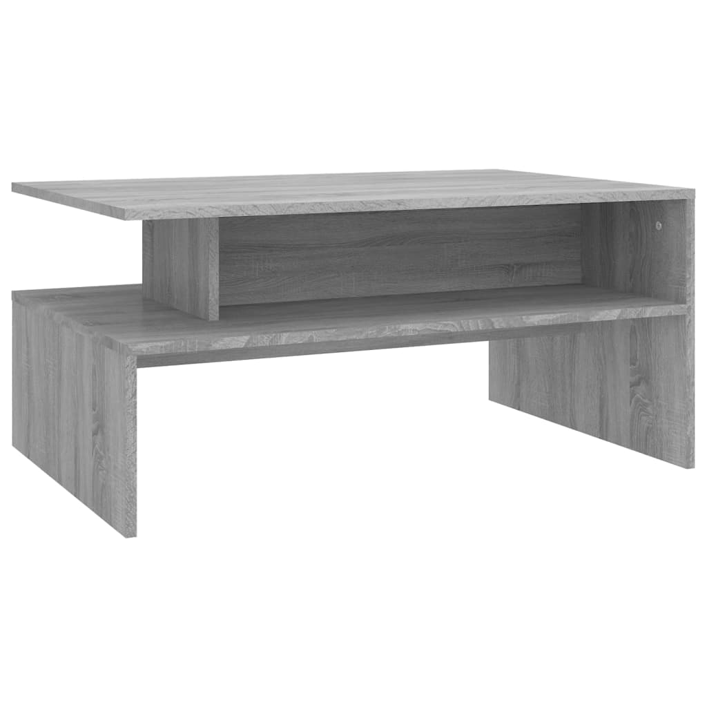 vidaXL Coffee Table Grey Sonoma 90x60x42,5 cm Engineered Wood