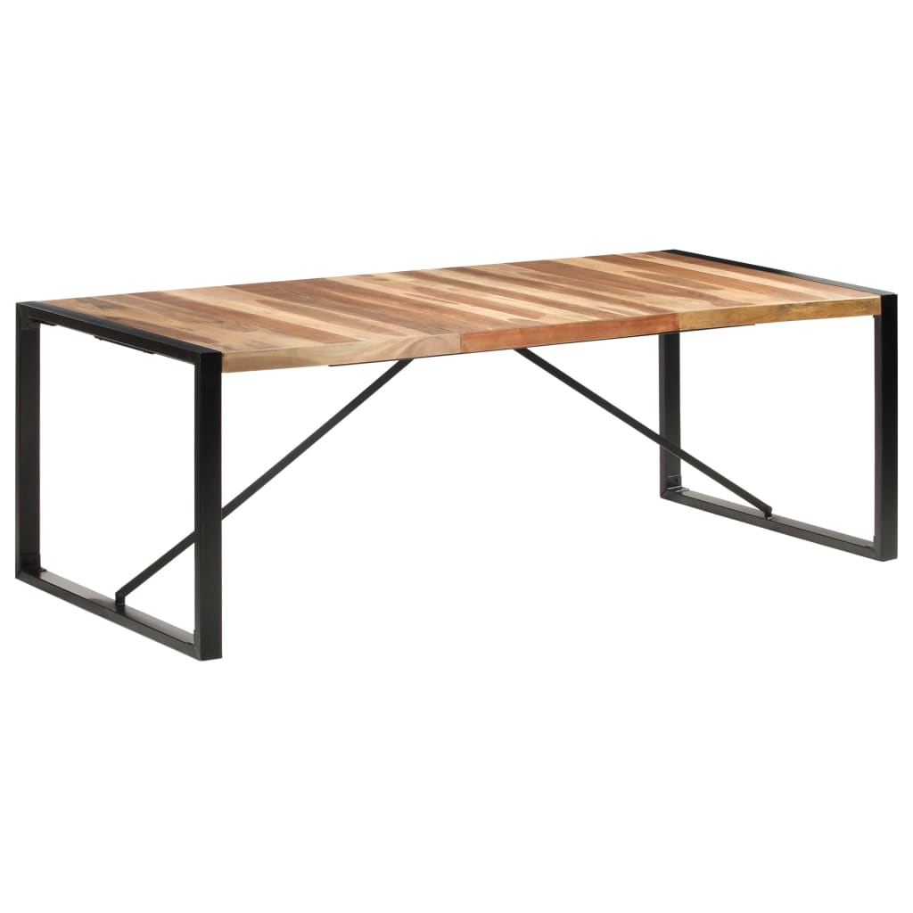 vidaXL Dining Table 220x100x75 cm Solid Wood with Sheesham Finish