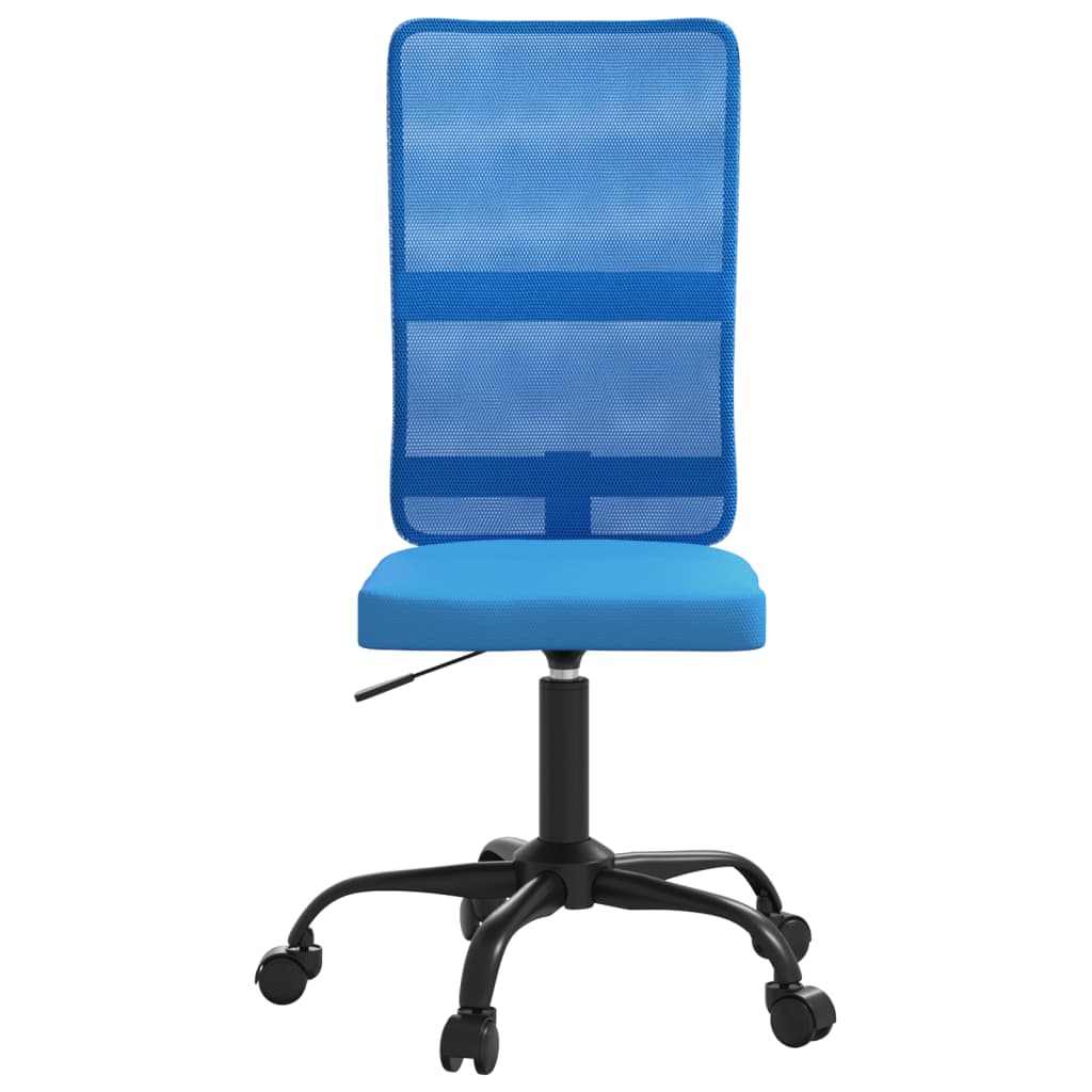 vidaXL Office Chair Height Adjustable Blue Mesh Fabric