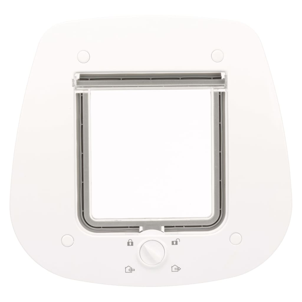 TRIXIE 4 Way Cat Flap for Glass Doors 27x27 cm White