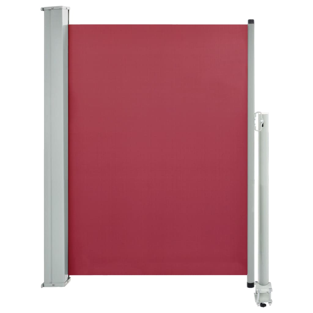vidaXL Patio Retractable Side Awning 100x300 cm Red