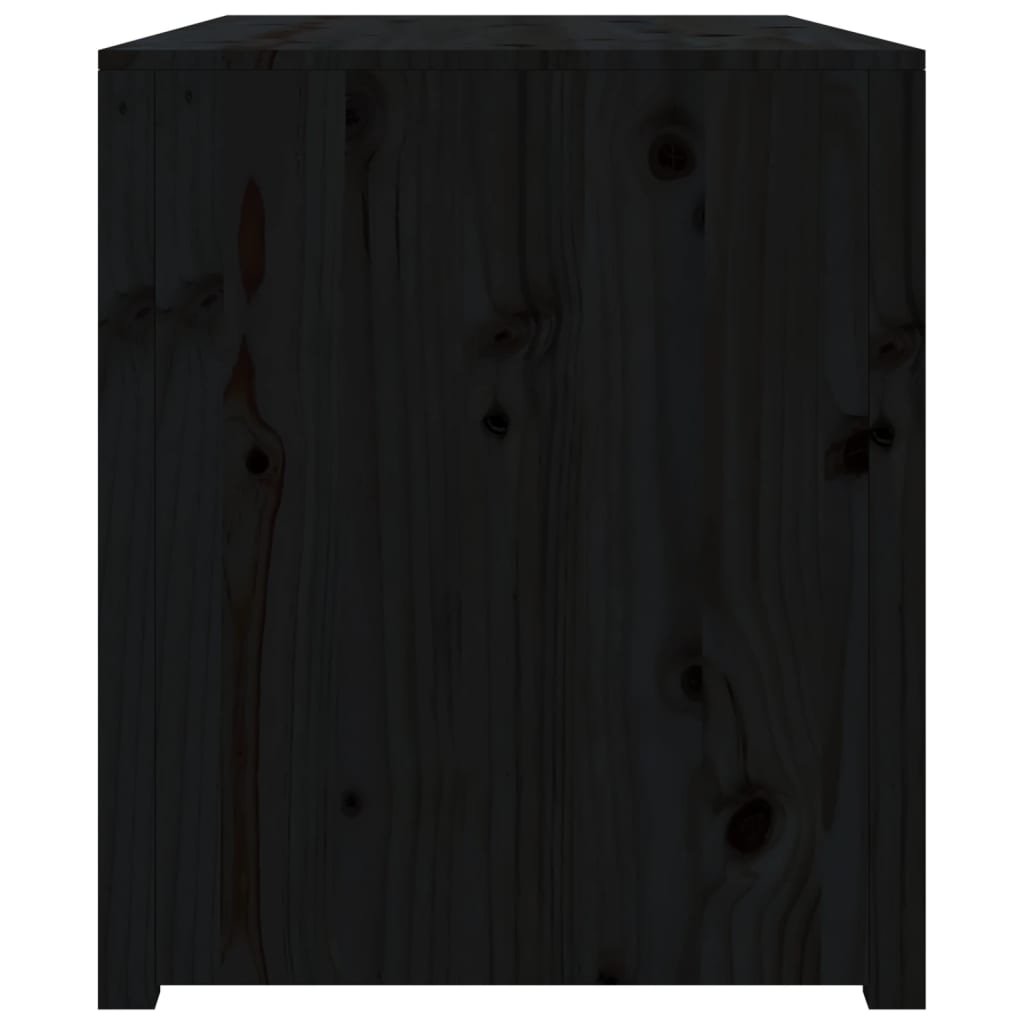 vidaXL Outdoor Kitchen Cabinet Black 106x55x64 cm Solid Wood Pine