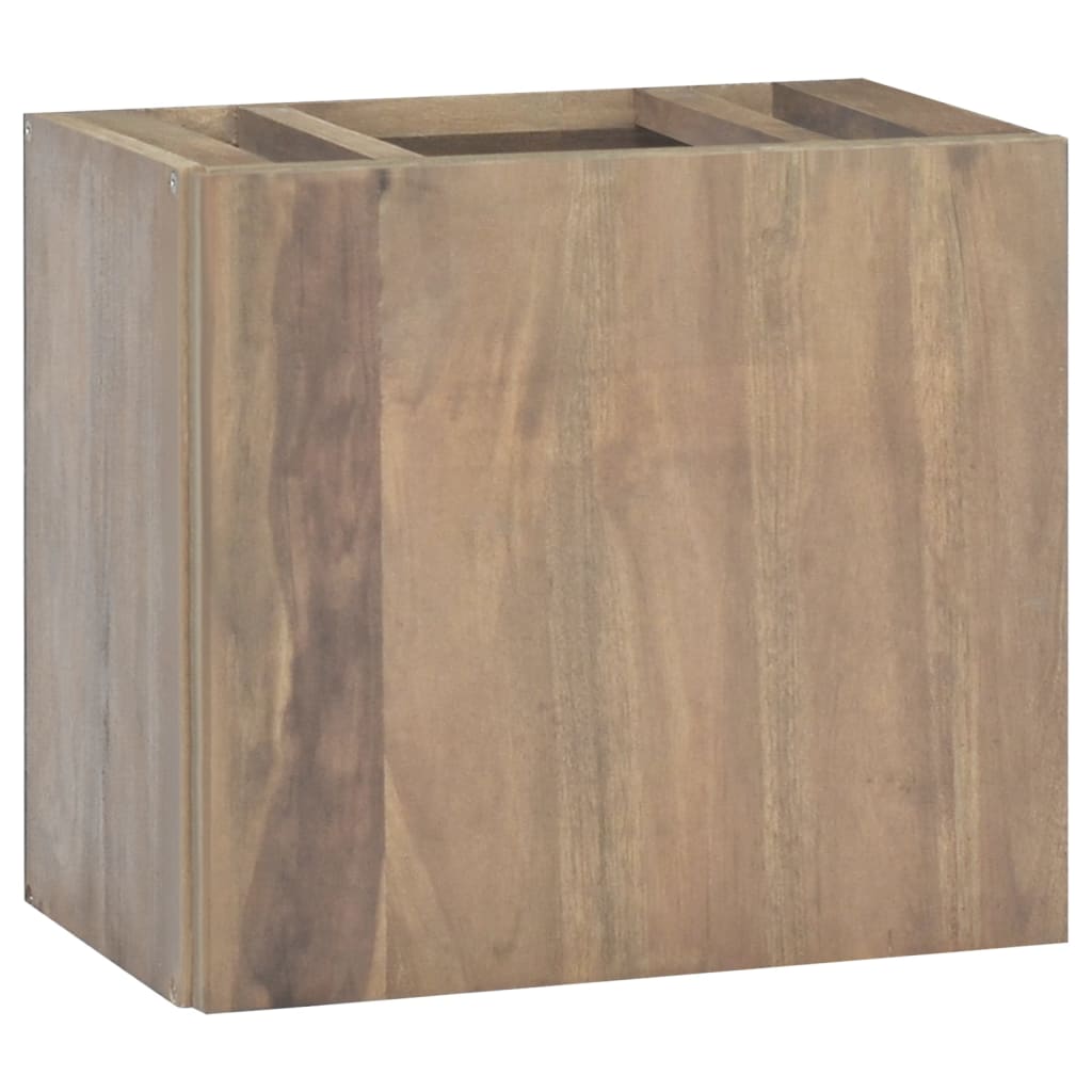 vidaXL Wall-mounted Bathroom Cabinet 45x30x40 cm Solid Wood Teak