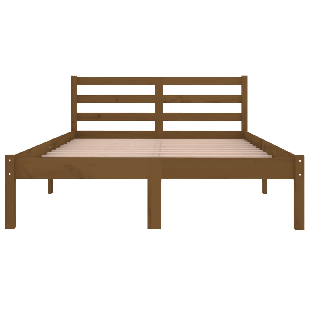 vidaXL Day Bed Solid Wood Pine 120x200 cm Small Double Honey Brown