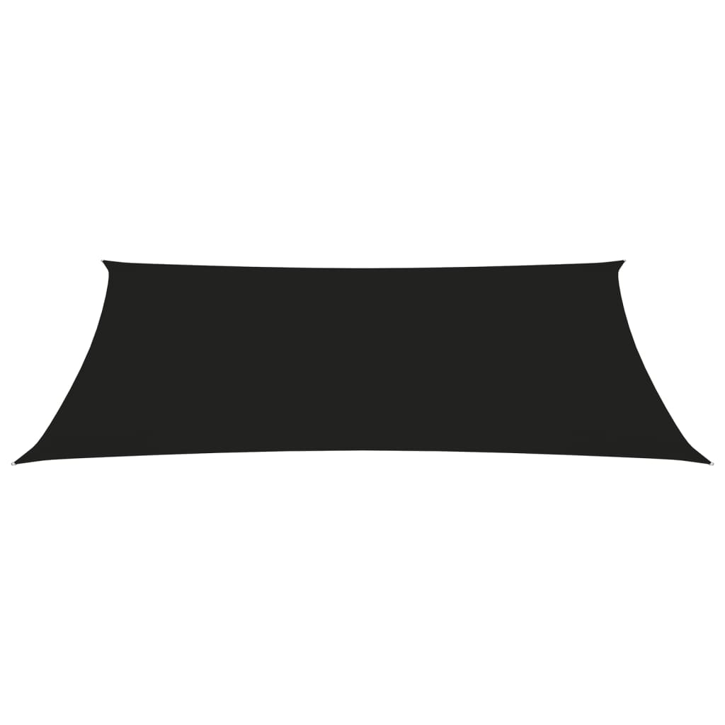 vidaXL Sunshade Sail Oxford Fabric Rectangular 2x5 m Black
