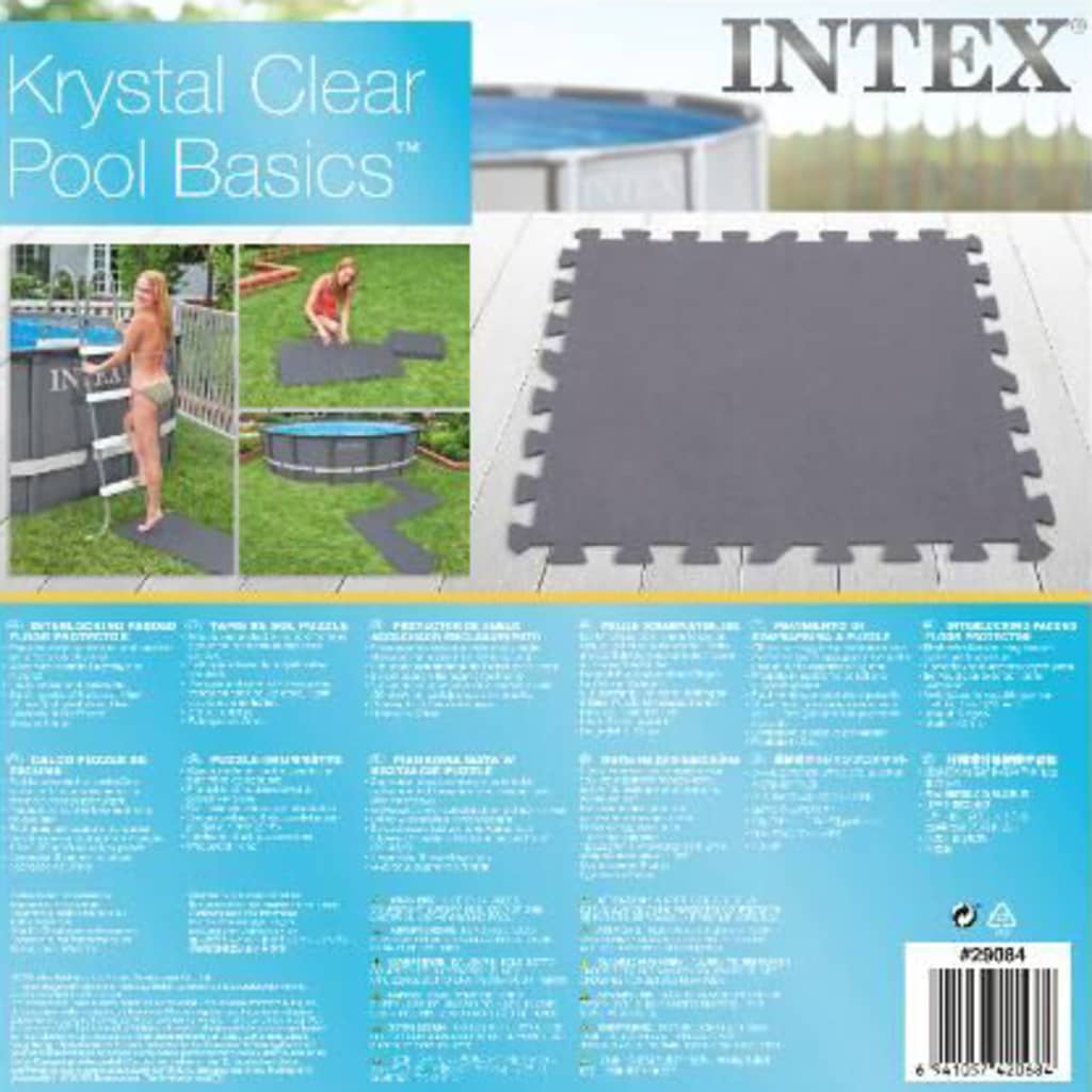 Intex Interlocking Padded Floor Protector 8 pcs 50x50x0.5 cm 1.9 m²
