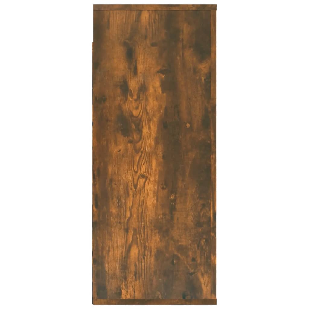 vidaXL Wall Cabinet Smoked Oak 80x33x80 cm Engineered Wood