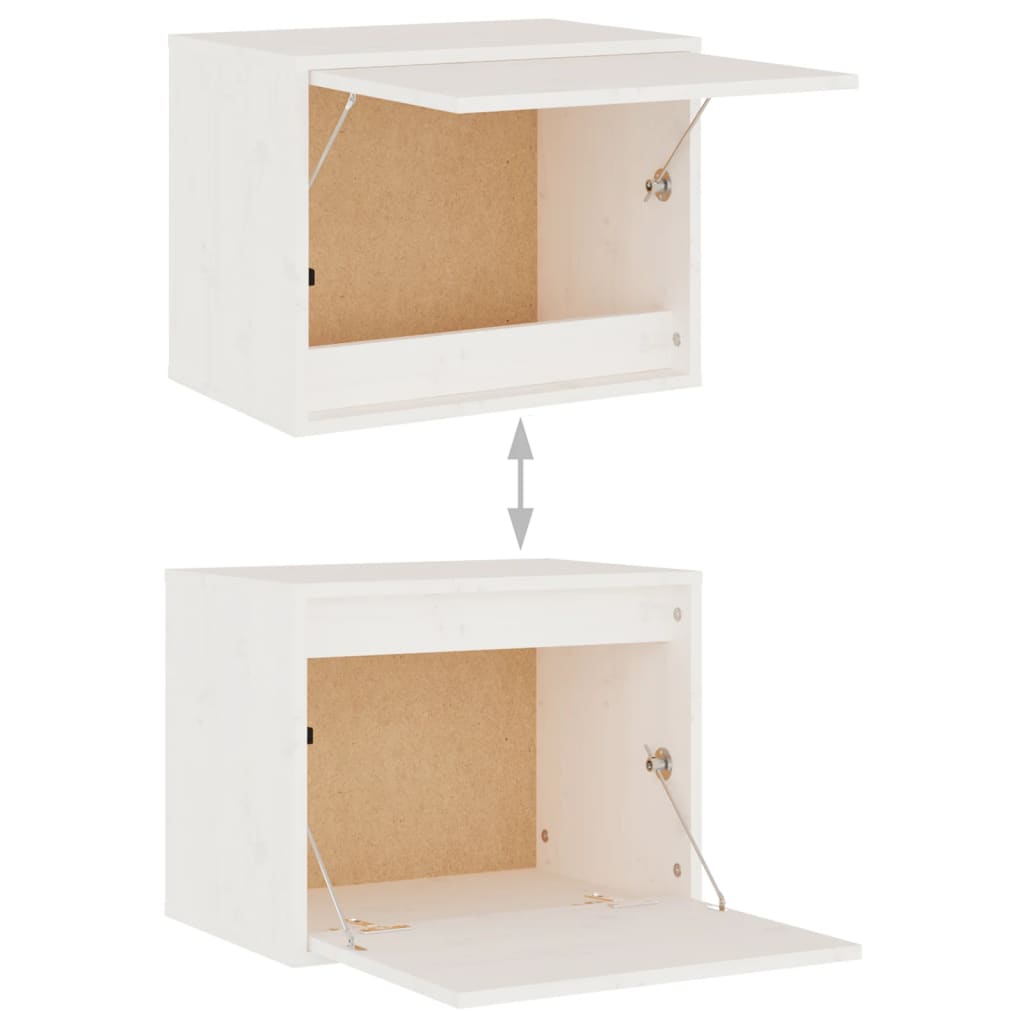 vidaXL TV Cabinets 4 pcs White Solid Wood Pine