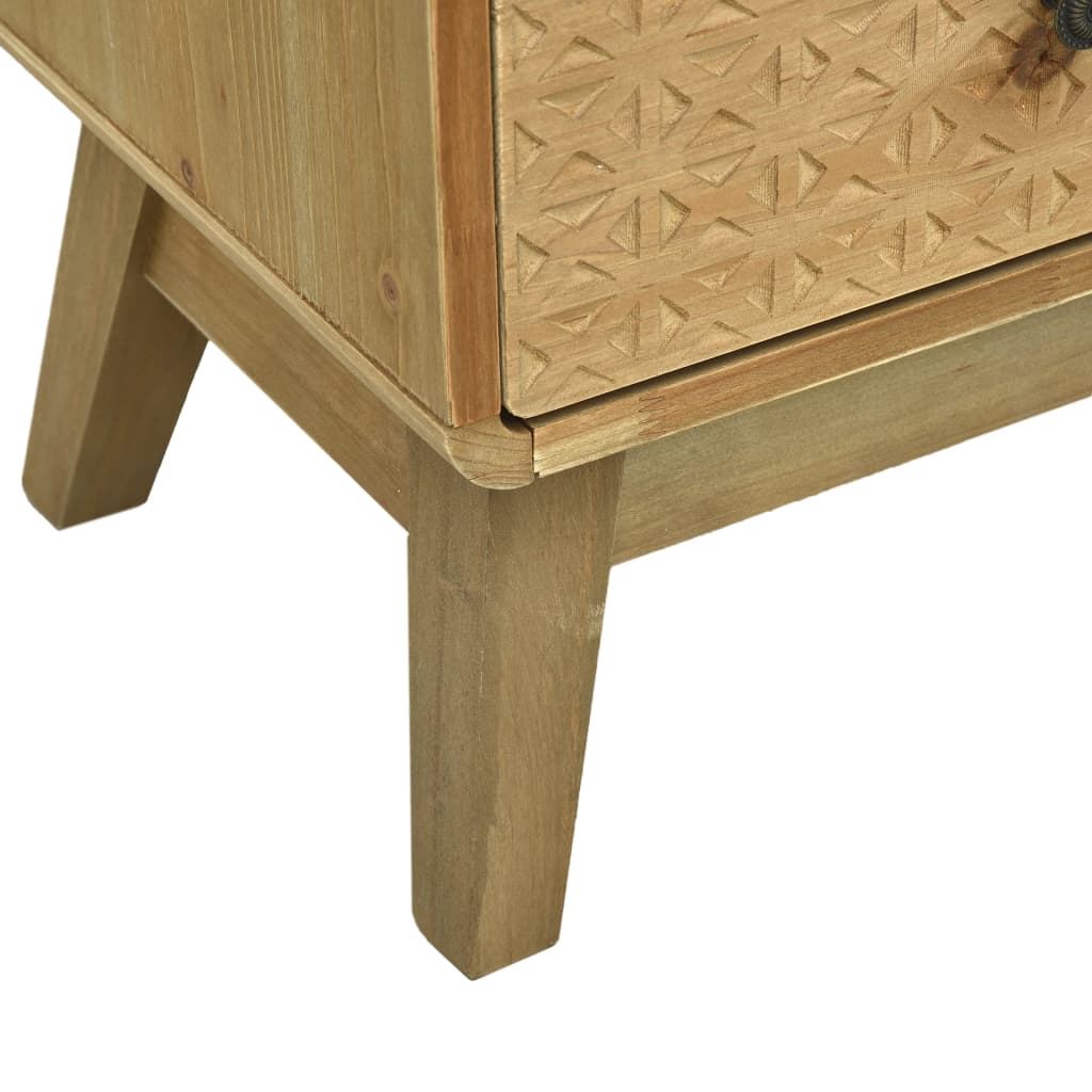 vidaXL Bedside Cabinet Brown 37x30x51 cm Wood