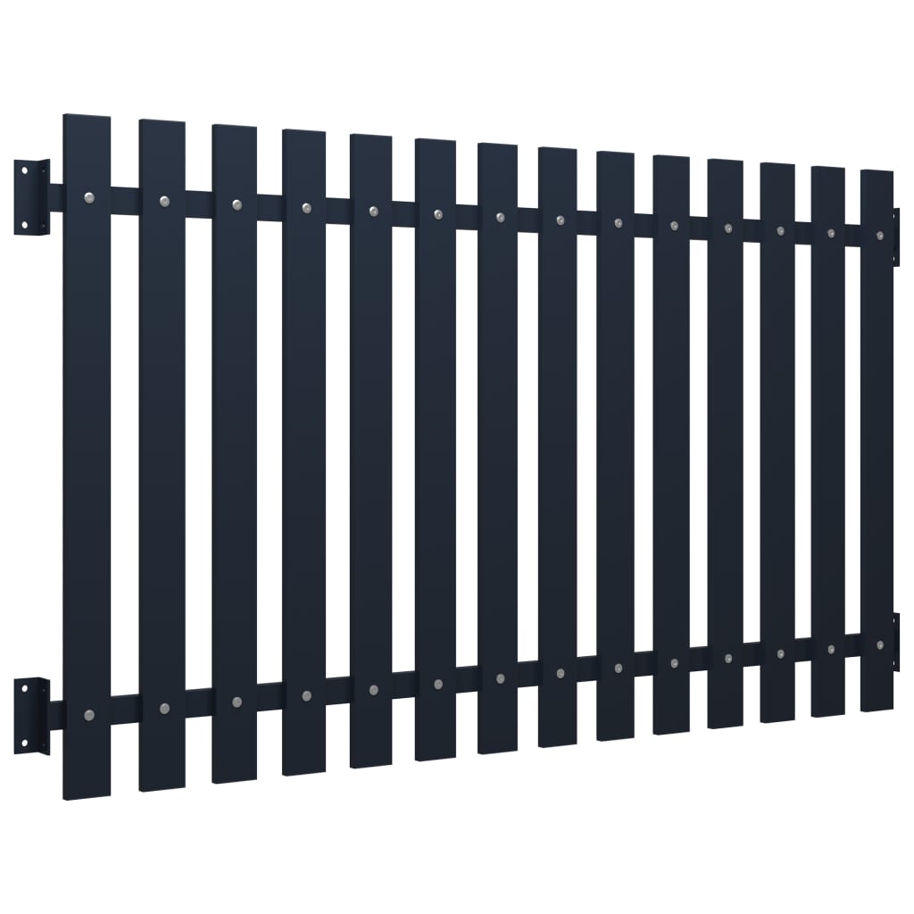 vidaXL Fence Panel Anthracite 170.5x125 cm Powder-coated Steel