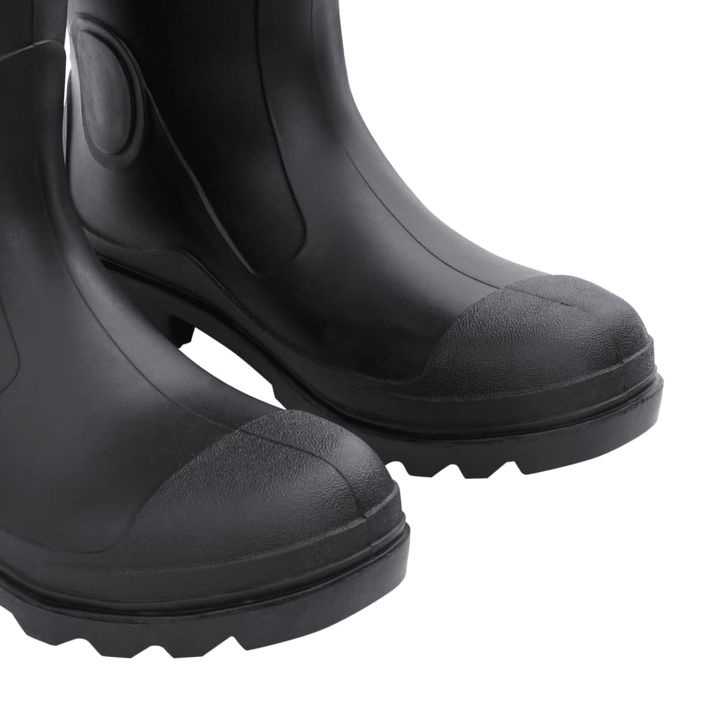 vidaXL Rian Boots with Removable Socks Black Size 42 PVC