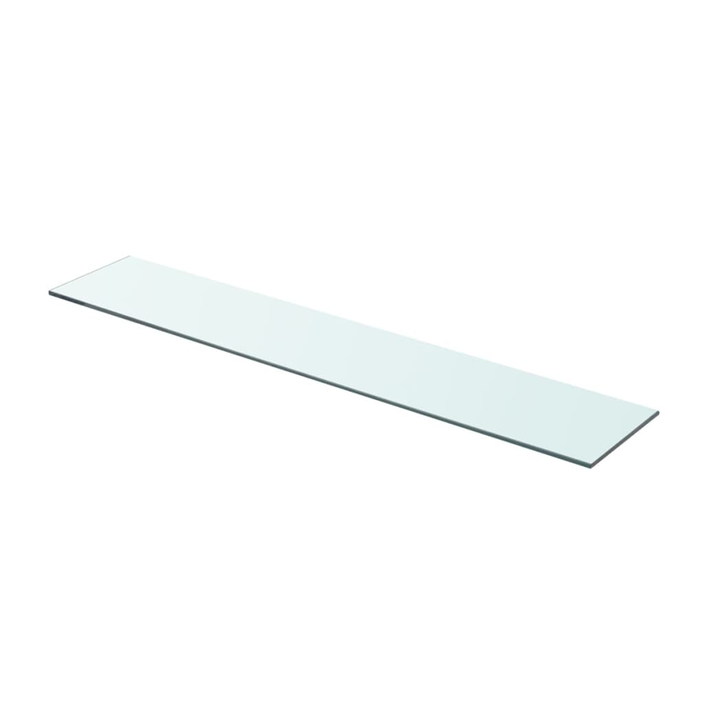 vidaXL Shelf Panel Glass Clear 80x15 cm