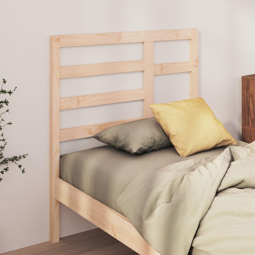 vidaXL Bed Headboard 81x4x104 cm Solid Wood Pine