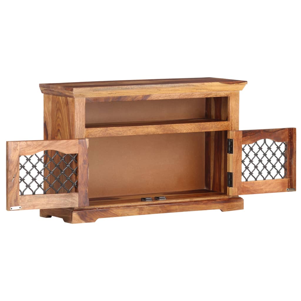 vidaXL TV Cabinet 90x30x60 cm Solid Sheesham Wood