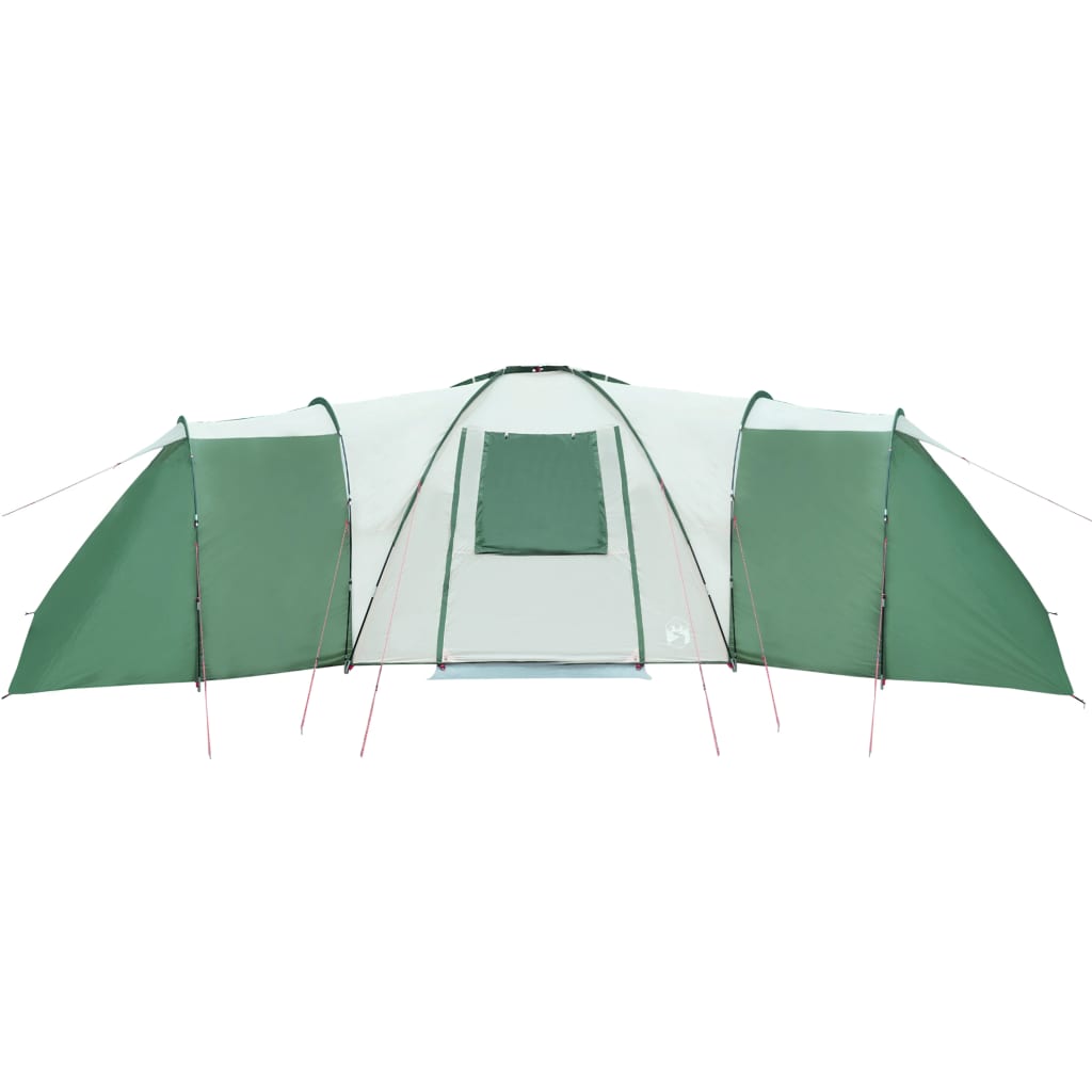 vidaXL Family Tent Dome 12-Person Green Waterproof