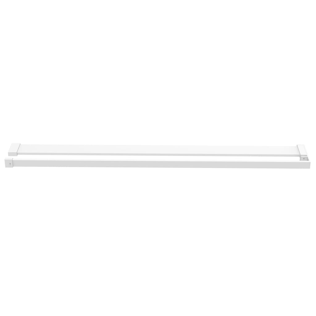 vidaXL Shower Shelf for Walk-in Shower Wall White 80 cm Aluminium