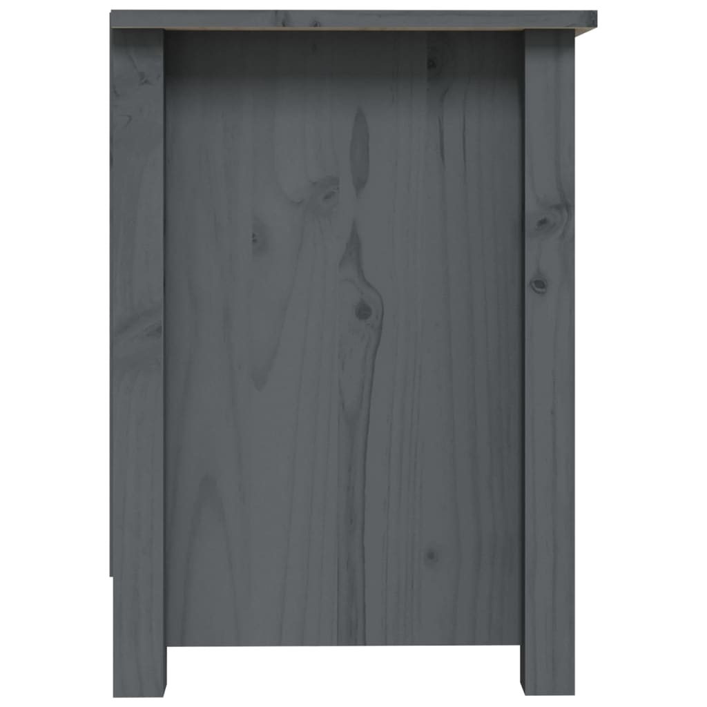 vidaXL TV Cabinet Grey 70x36.5x52 cm Solid Wood Pine