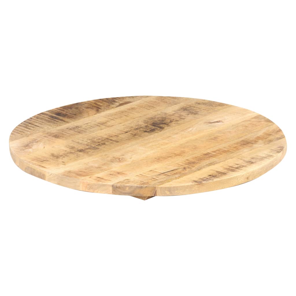 vidaXL Table Top Solid Mango Wood Round 25-27 mm 80 cm