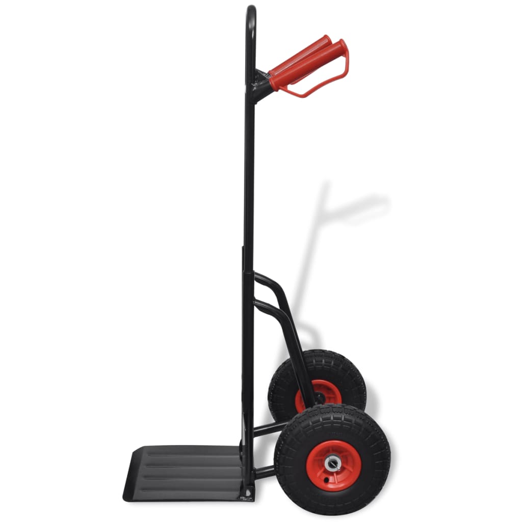 Telescoping Metal Trolley Black and Red
