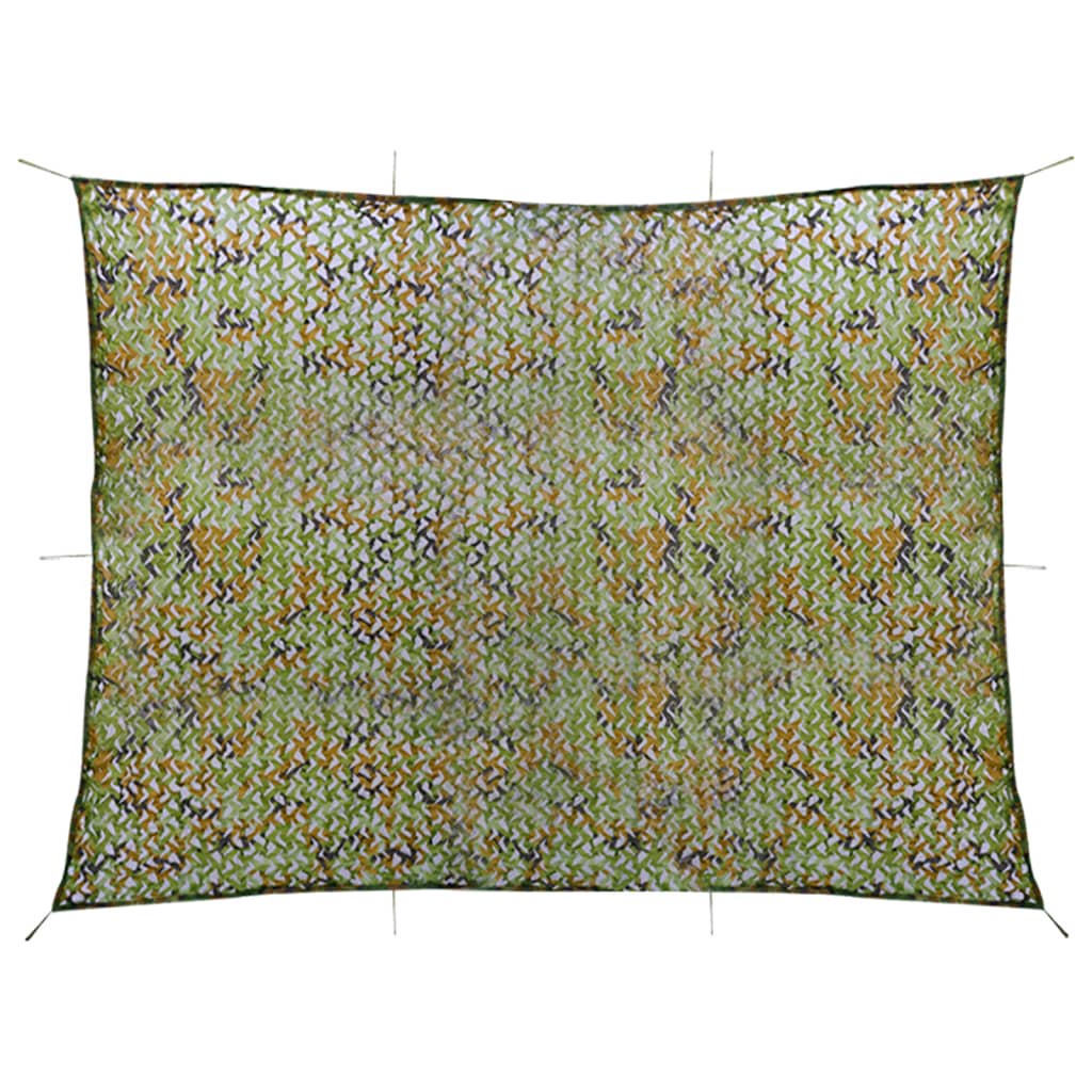 vidaXL Camouflage Net with Storage Bag 2x4 m Green