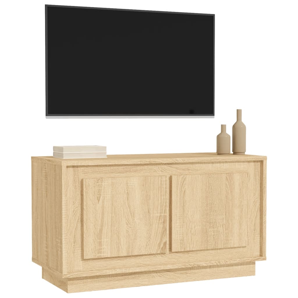 vidaXL TV Cabinet Sonoma Oak 80x35x45 cm Engineered Wood
