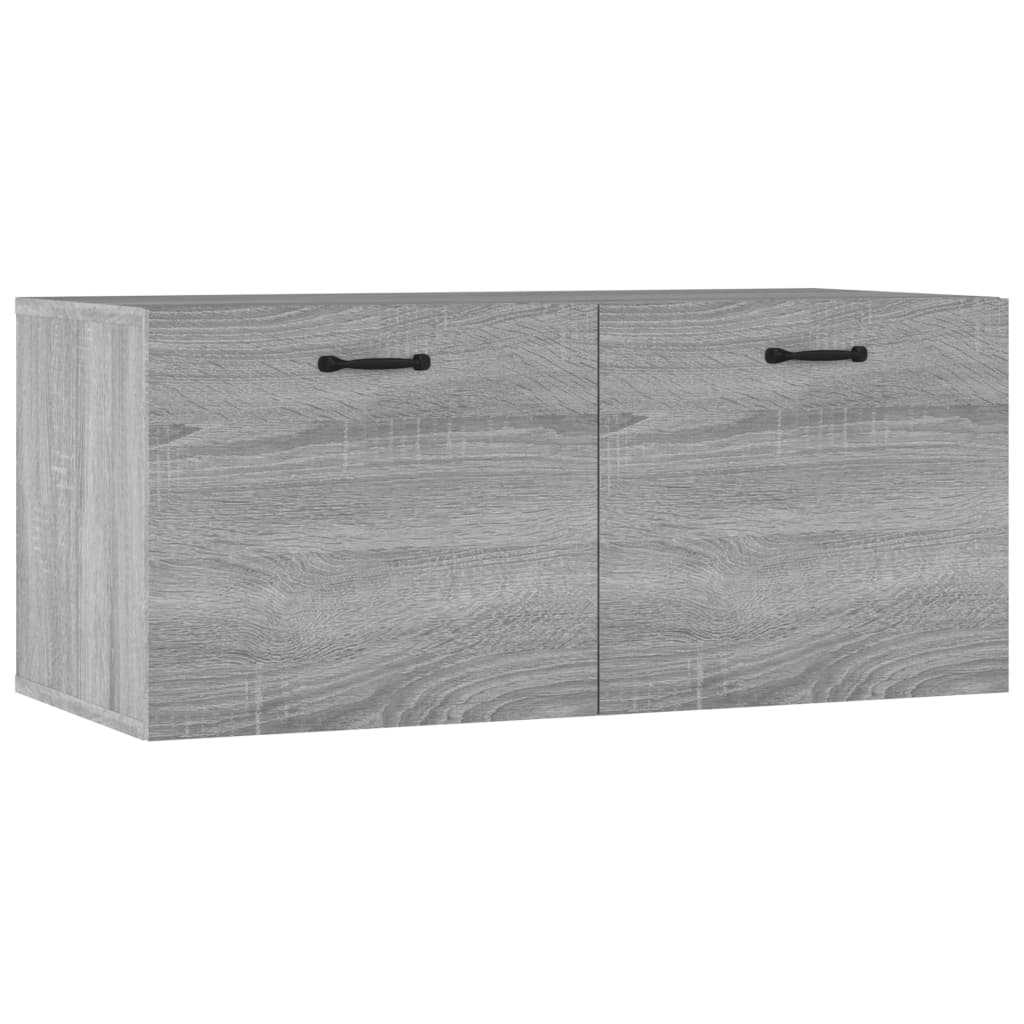 vidaXL Wall Cabinet Grey Sonoma 80x35x36,5 cm Engineered Wood
