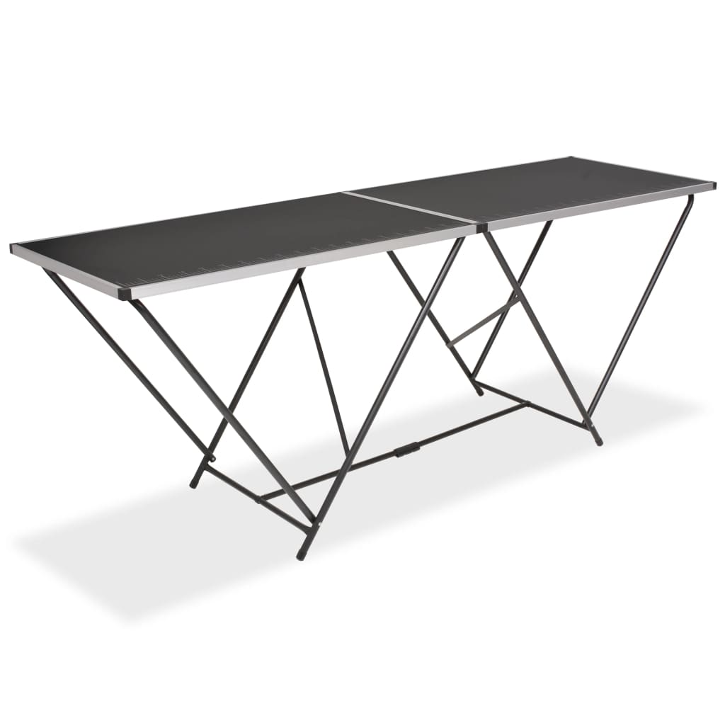 vidaXL Folding Pasting Table MDF and Aluminium 200x60x78 cm