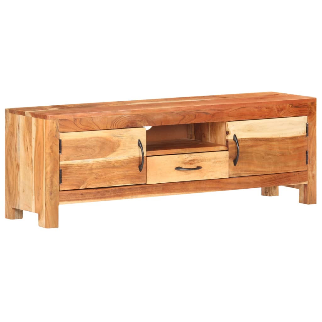 vidaXL TV Cabinet 116x30x40 cm Solid Acacia Wood
