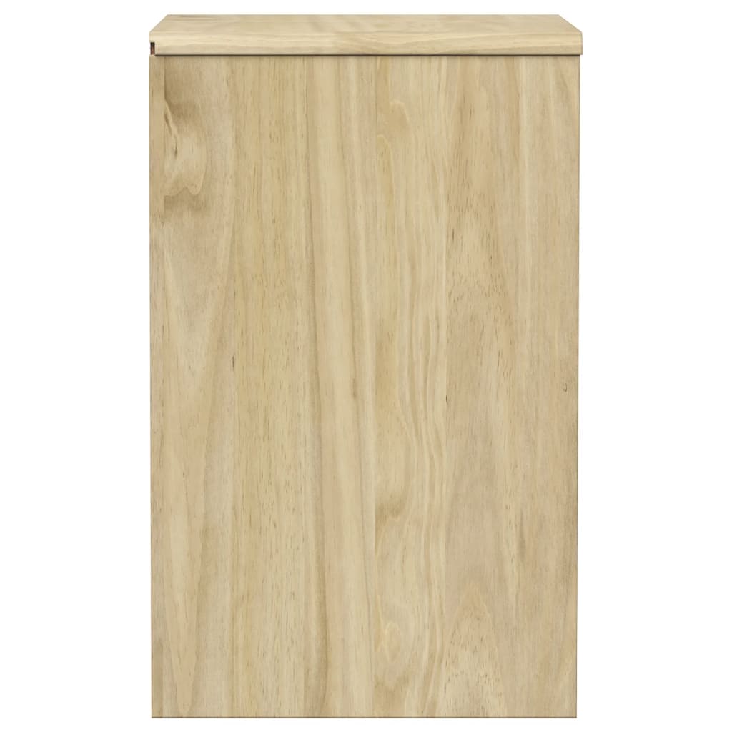 vidaXL Bedside Cabinet SAUDA Oak 44x35x56 cm Solid Wood Pine