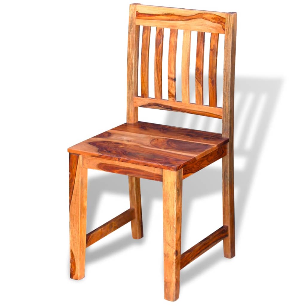 vidaXL Dining Chairs 2 pcs Solid Sheesham Wood