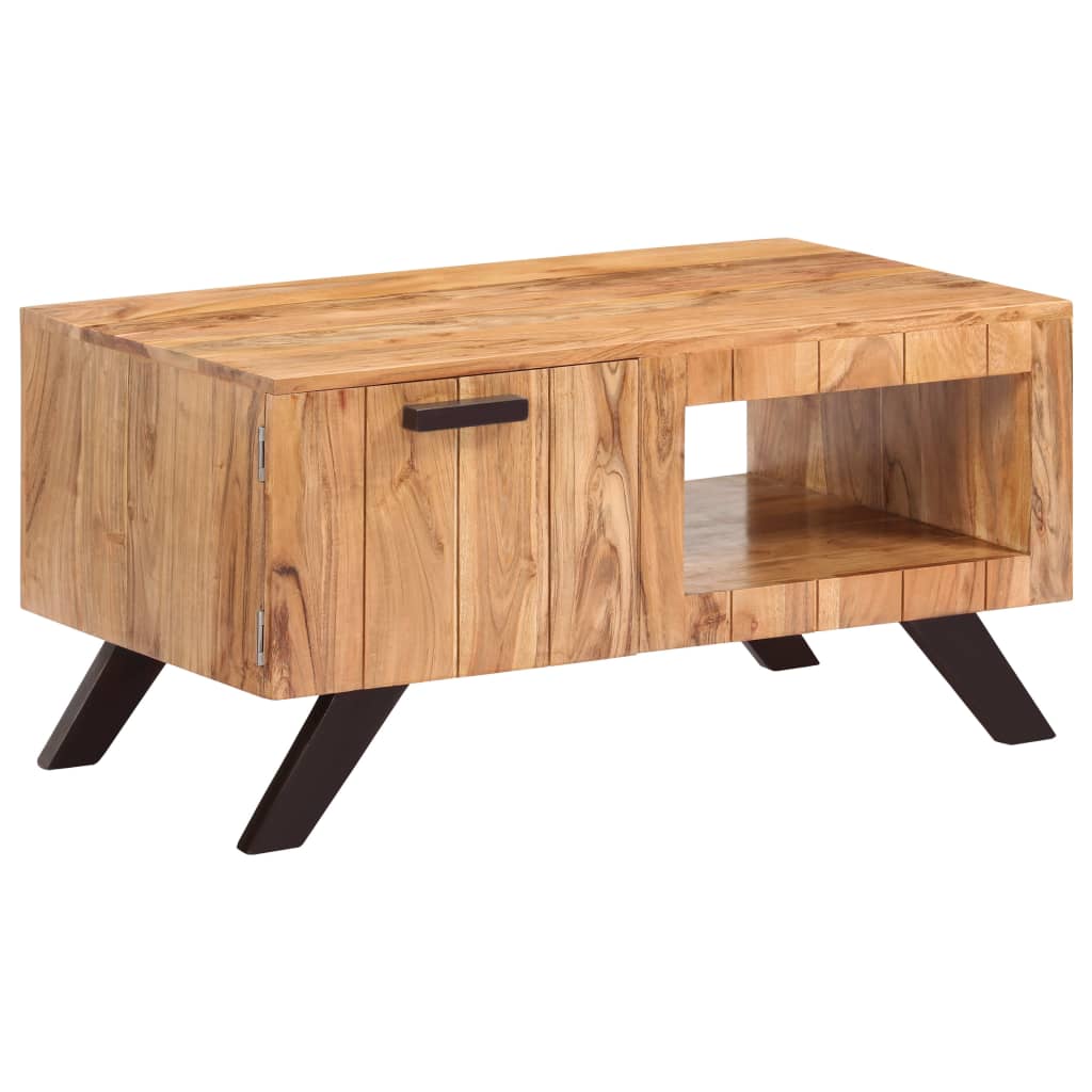vidaXL Coffee Table 90x50x45 cm Solid Acacia Wood
