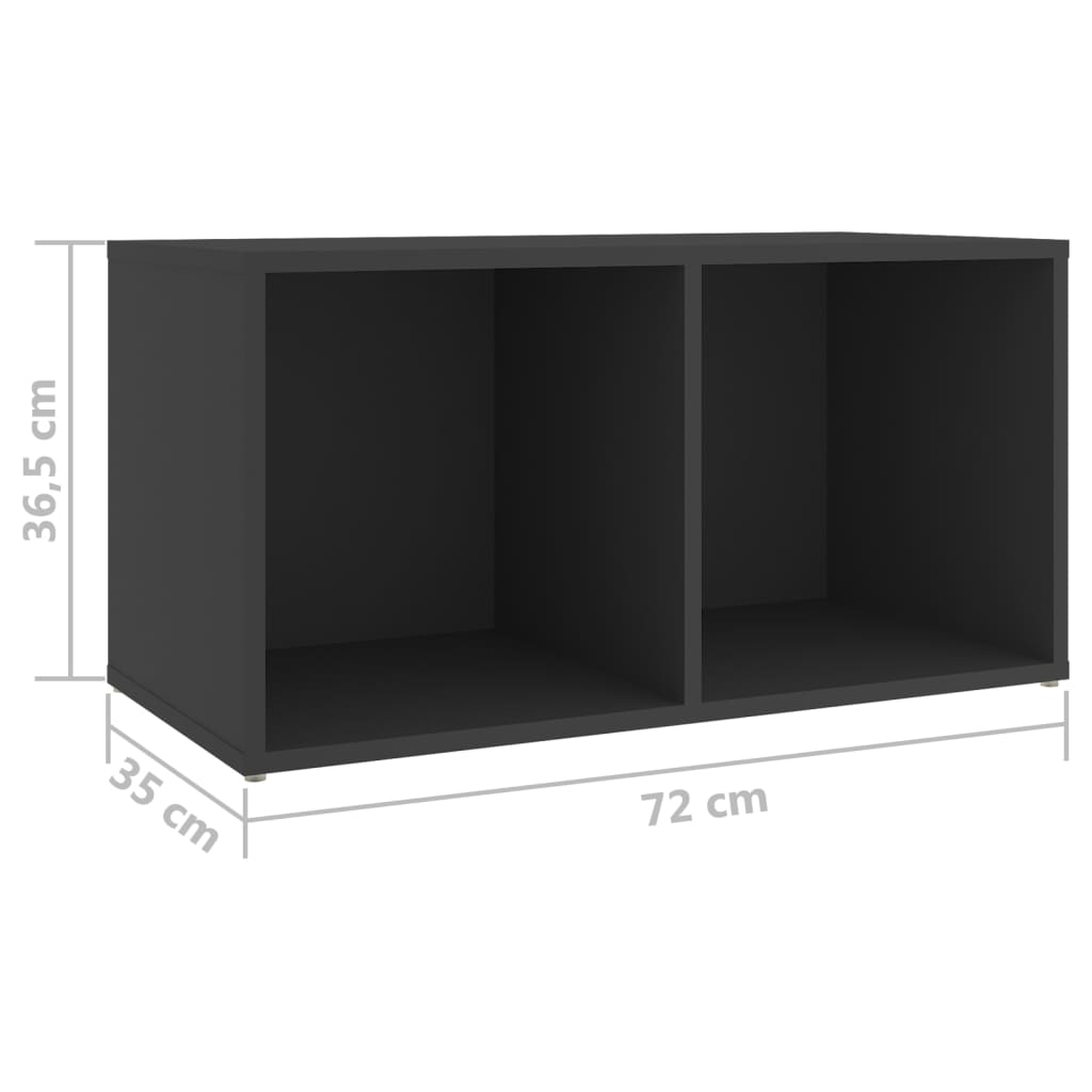 vidaXL TV Cabinets 4 pcs Grey 72x35x36.5 cm Engineered Wood