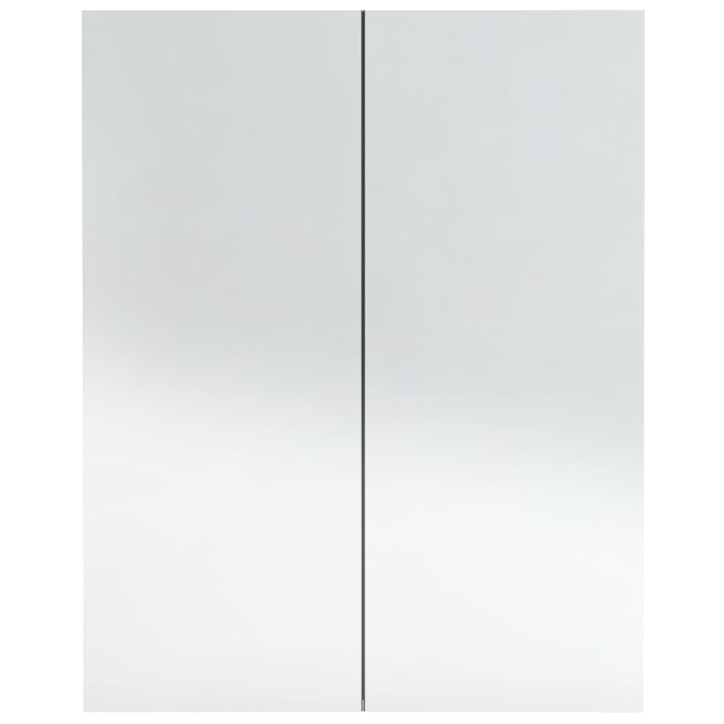 vidaXL Bathroom Mirror Cabinet 60x15x75 cm MDF Concrete Grey