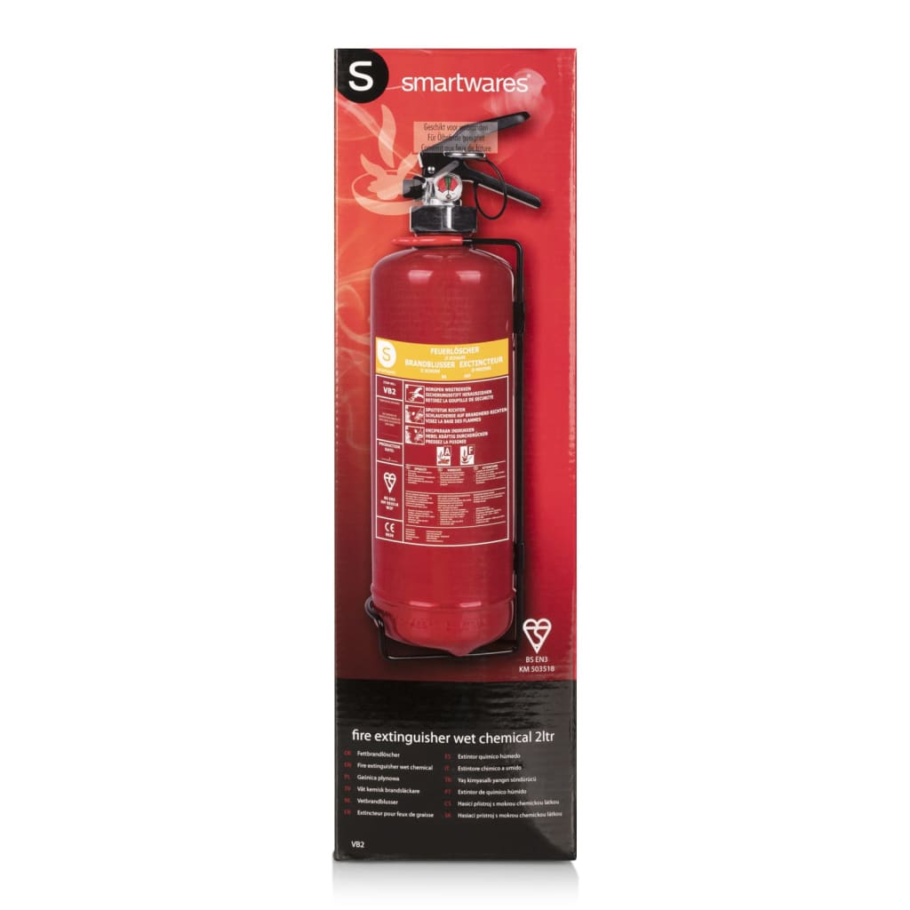 Smartwares Wet Chemical Fire Extinguisher FEX-15420 2 L