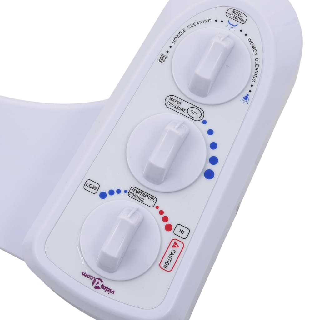 vidaXL Bidet Toilet Seat Attachment Hot Cold Water Dual Nozzles vidaXL.ie