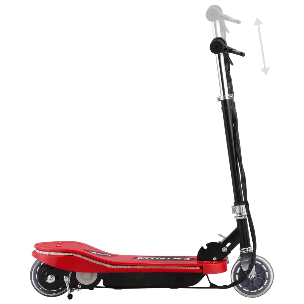 vidaXL Electric Scooter with LED 120 W Red